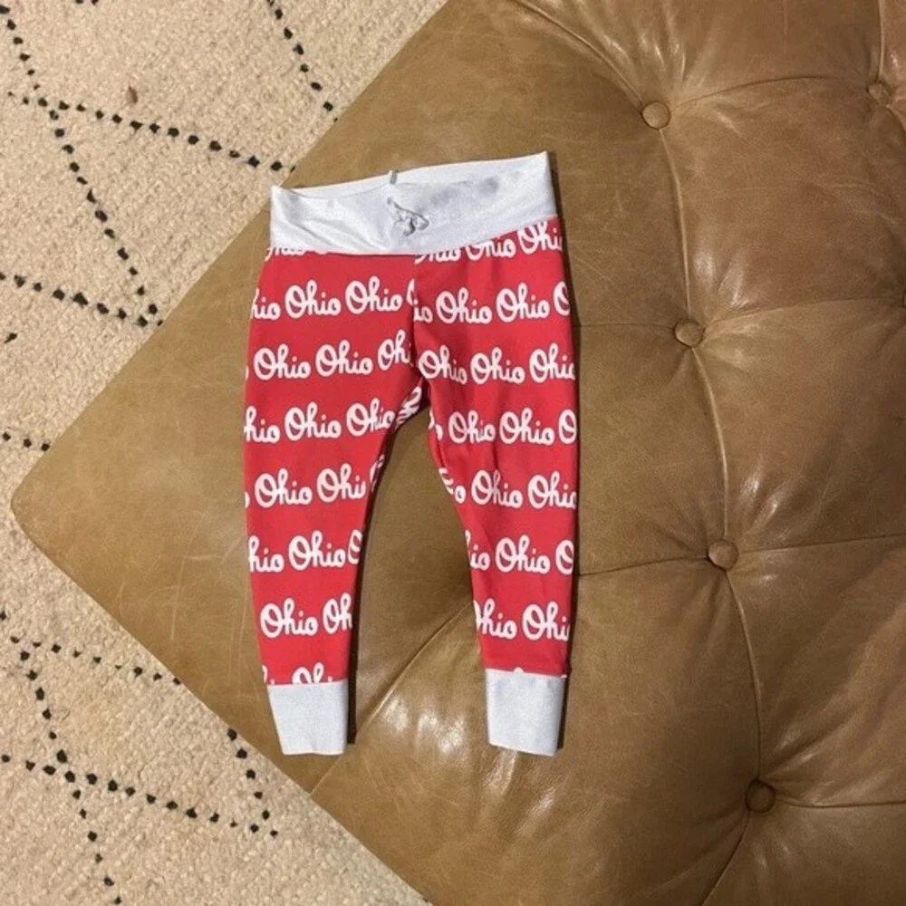 Ohio State Buckeyes red script ohio kids baby pants size 9-12 months